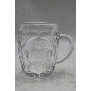 George Killians Irish Red Beer Dimpled Clear Glass Mug 16 oz